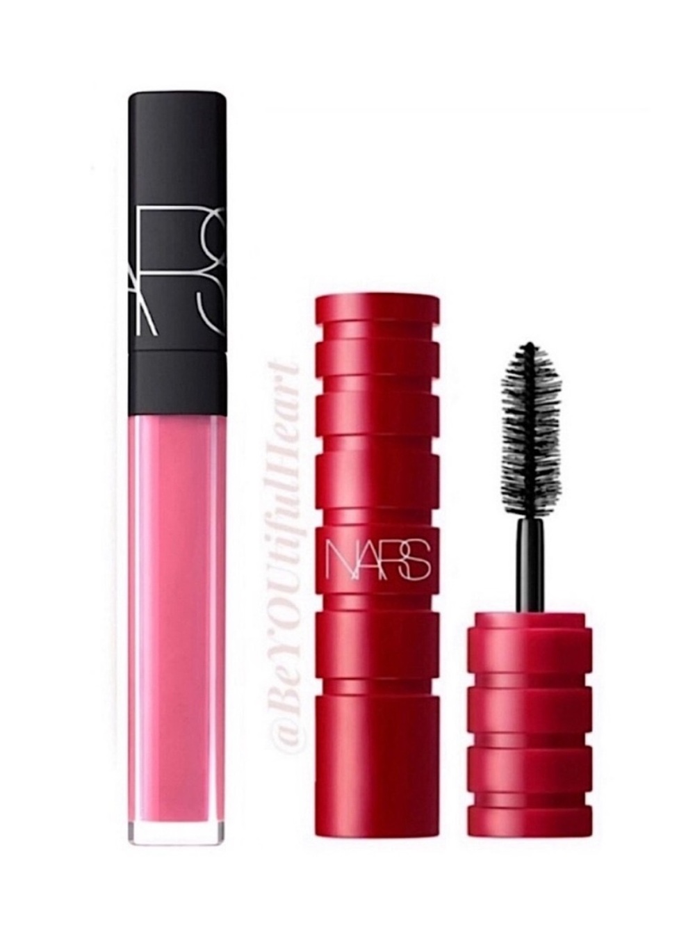 NARS Lashes and Lips Duo - Limited Edition Lip Gloss in Tetiaroa & Black Mascara